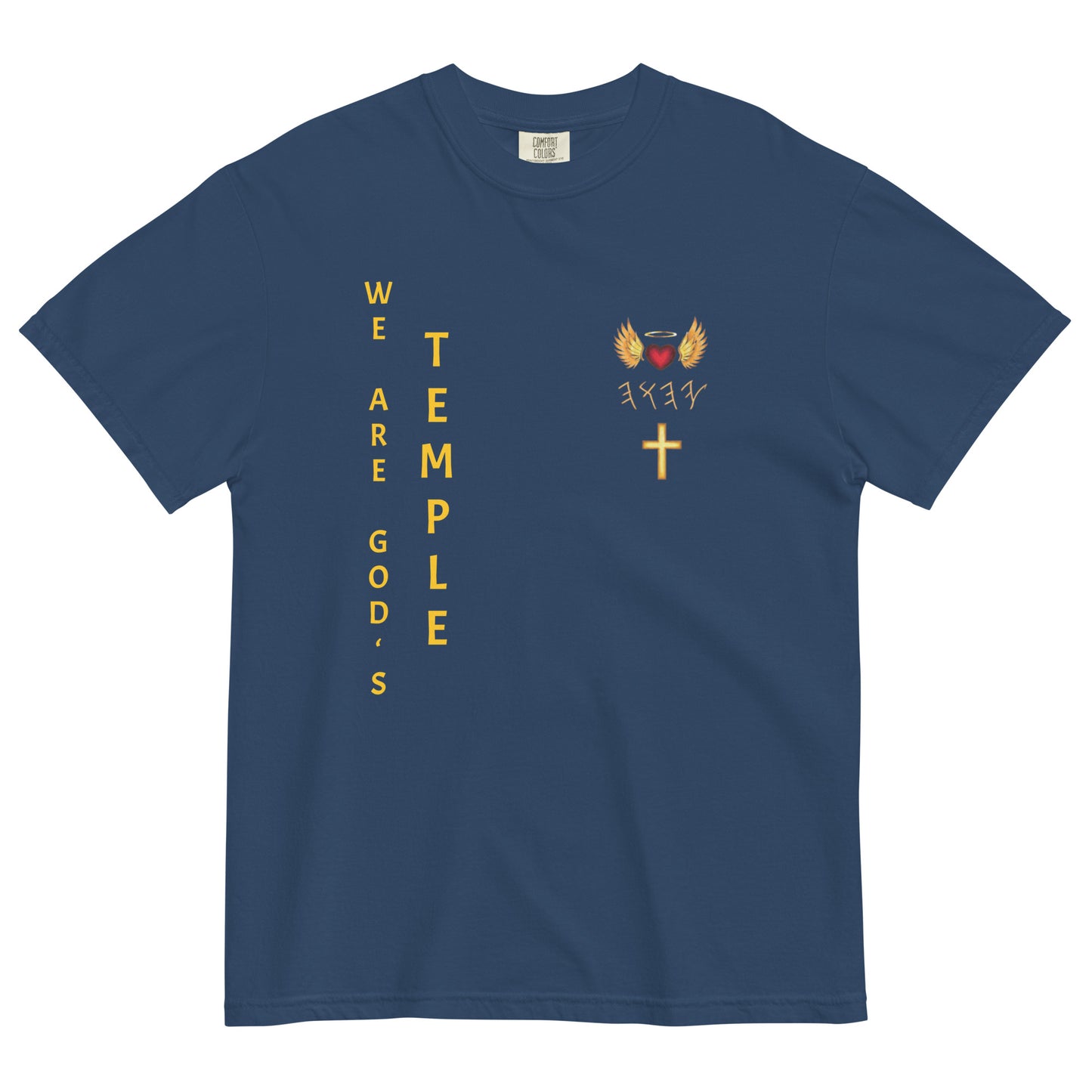 YAHUAH’s Temple S Unisex garment-dyed heavyweight t-shirt