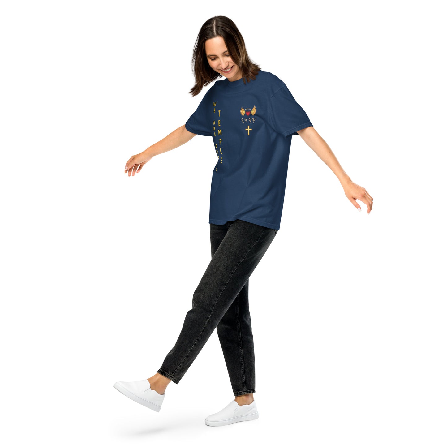 YAHUAH’s Temple S Unisex garment-dyed heavyweight t-shirt