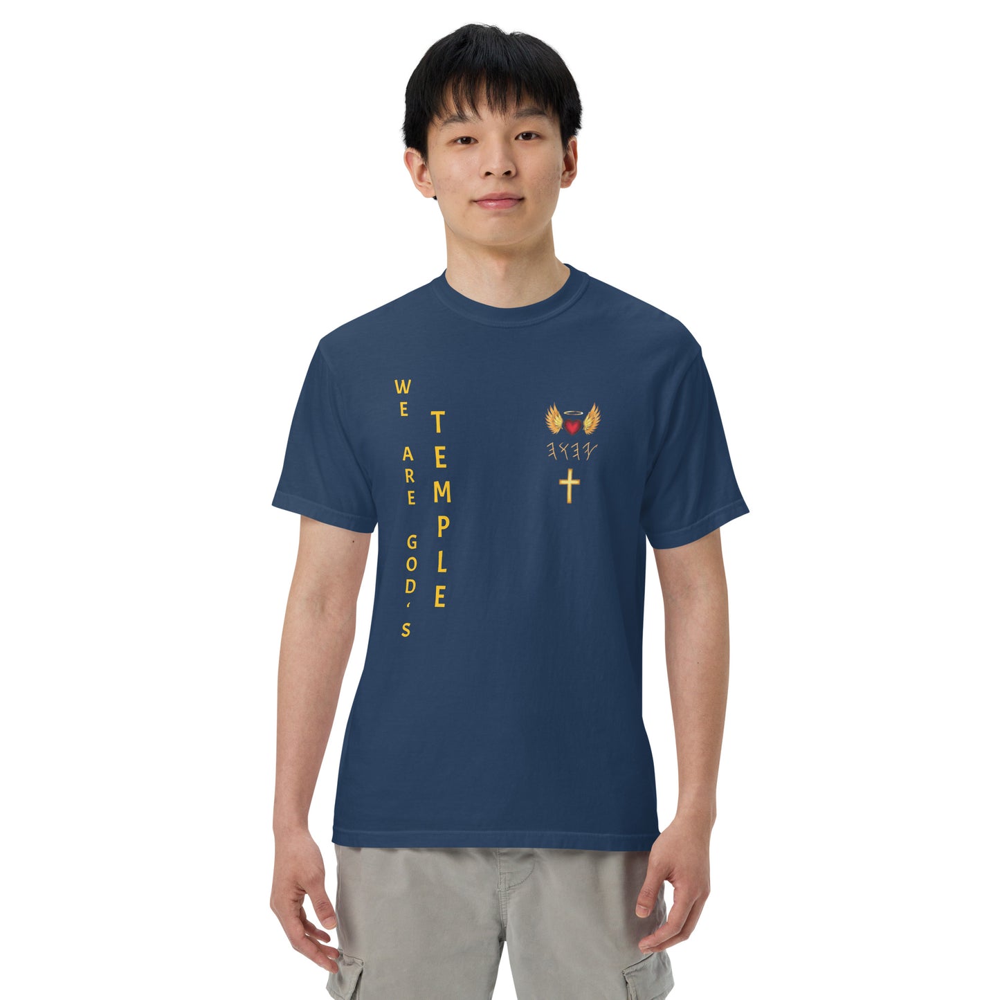 YAHUAH’s Temple S Unisex garment-dyed heavyweight t-shirt
