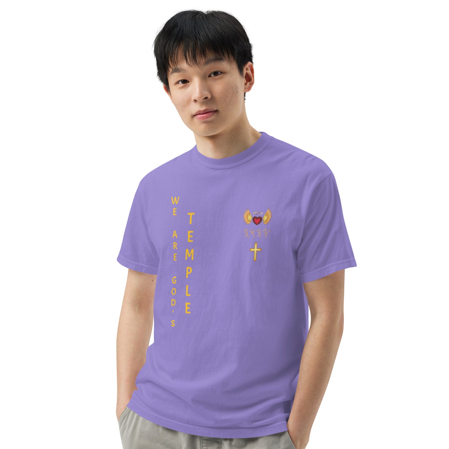 YAHUAH’s Temple S Unisex garment-dyed heavyweight t-shirt