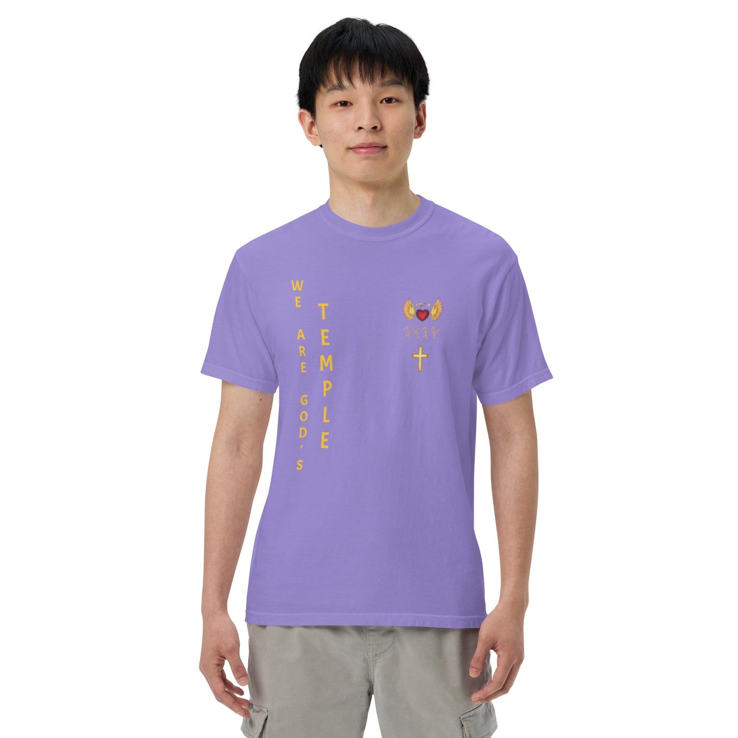 YAHUAH’s Temple S Unisex garment-dyed heavyweight t-shirt