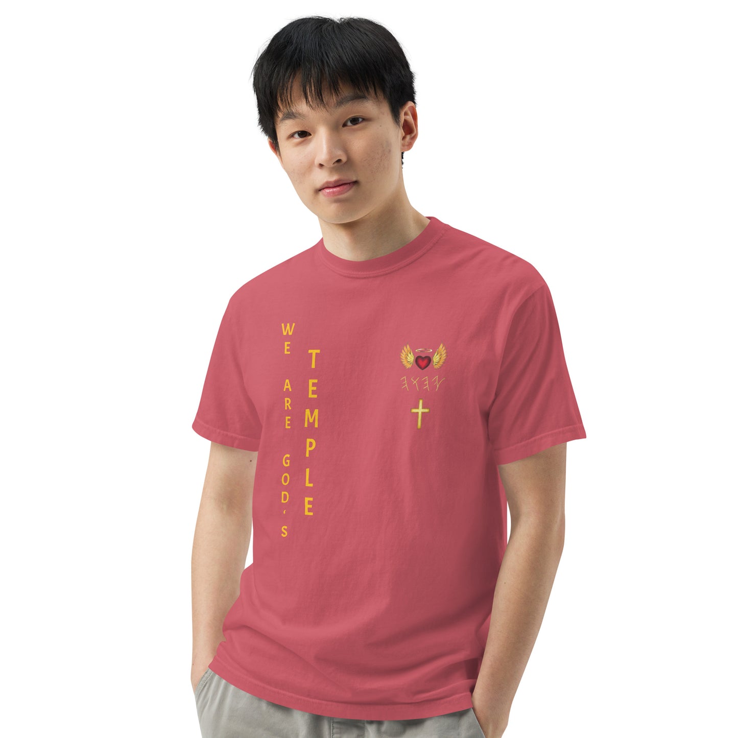 YAHUAH’s Temple S Unisex garment-dyed heavyweight t-shirt