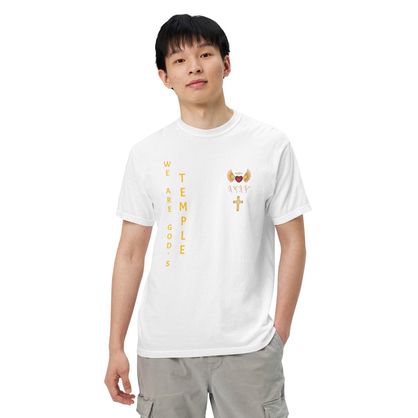YAHUAH’s Temple S Unisex garment-dyed heavyweight t-shirt