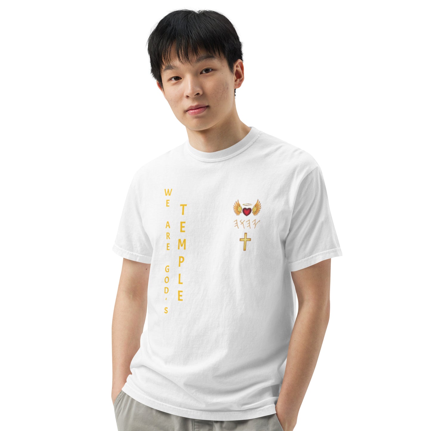 YAHUAH’s Temple S Unisex garment-dyed heavyweight t-shirt