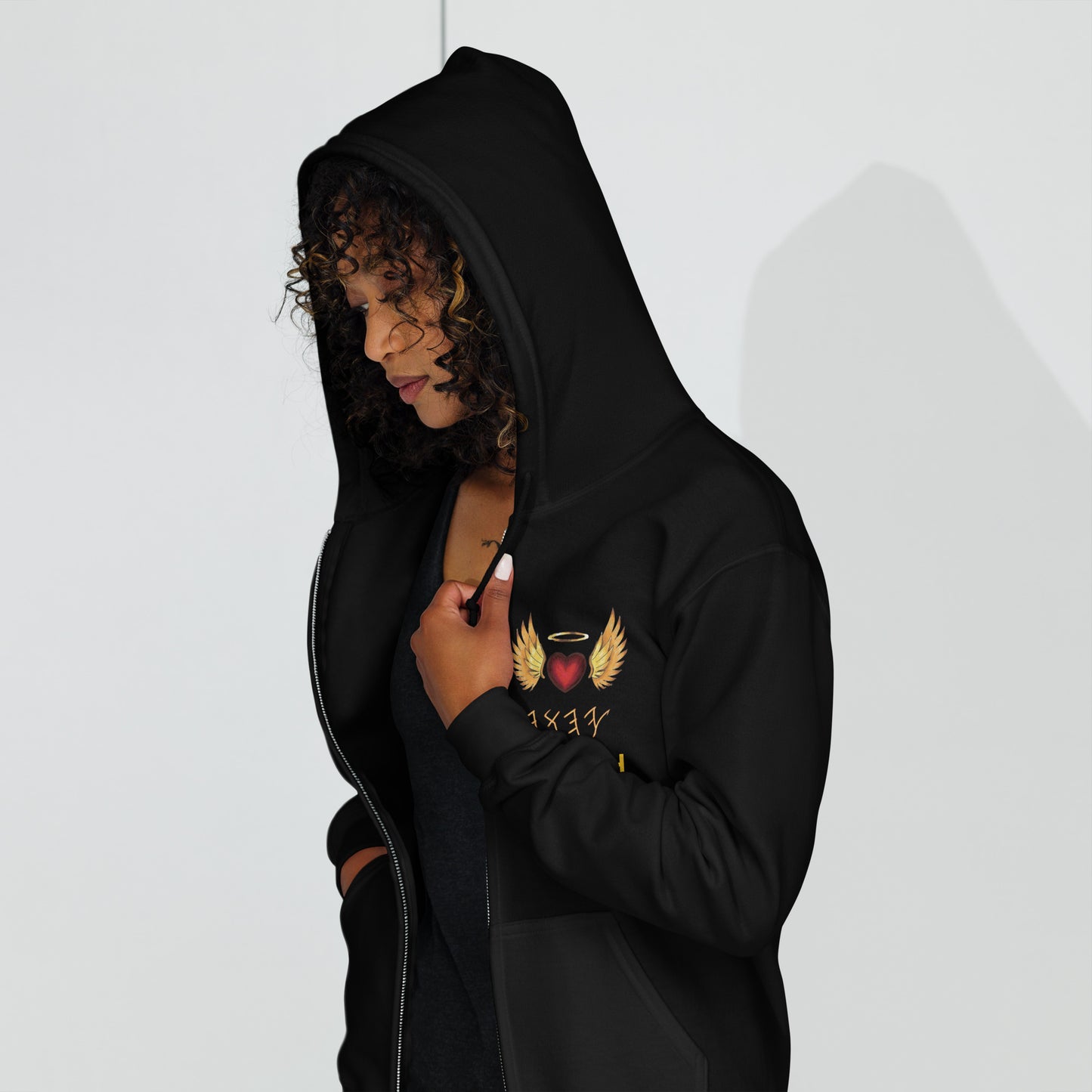 YAHUAH’s Temple J Unisex heavy blend zip hoodie