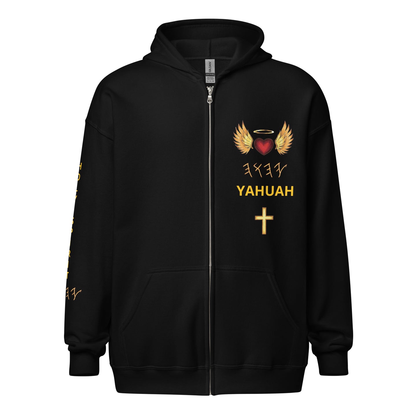 YAHUAH’s Temple J Unisex heavy blend zip hoodie