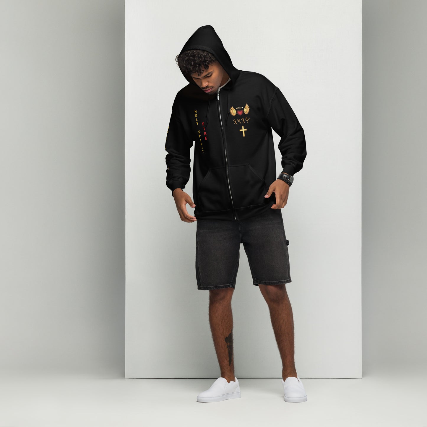 YAHUAH’s Temple J Unisex heavy blend zip hoodie