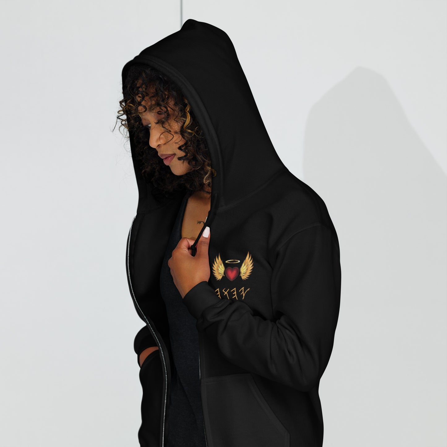 YAHUAH’s Temple J Unisex heavy blend zip hoodie