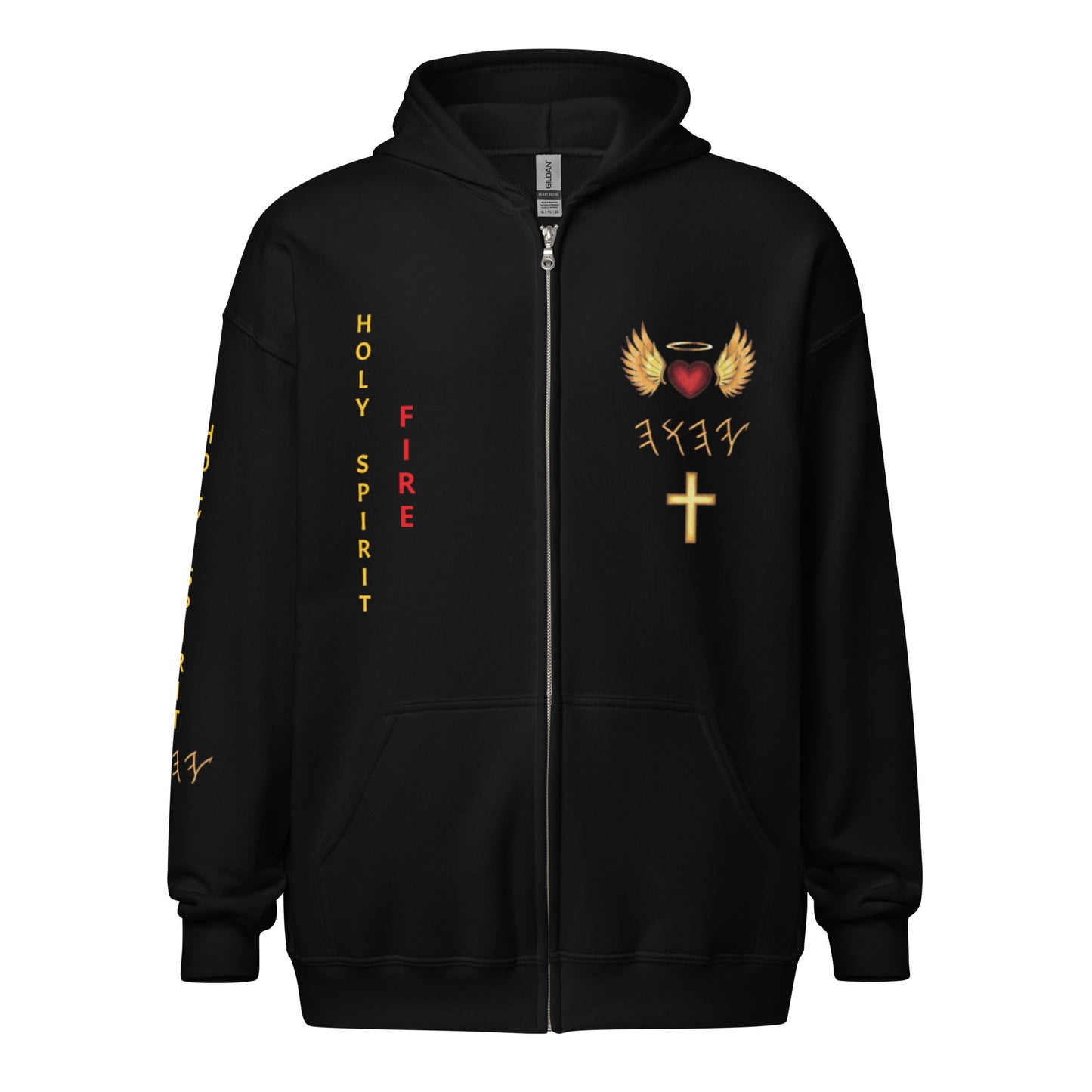 YAHUAH’s Temple J Unisex heavy blend zip hoodie