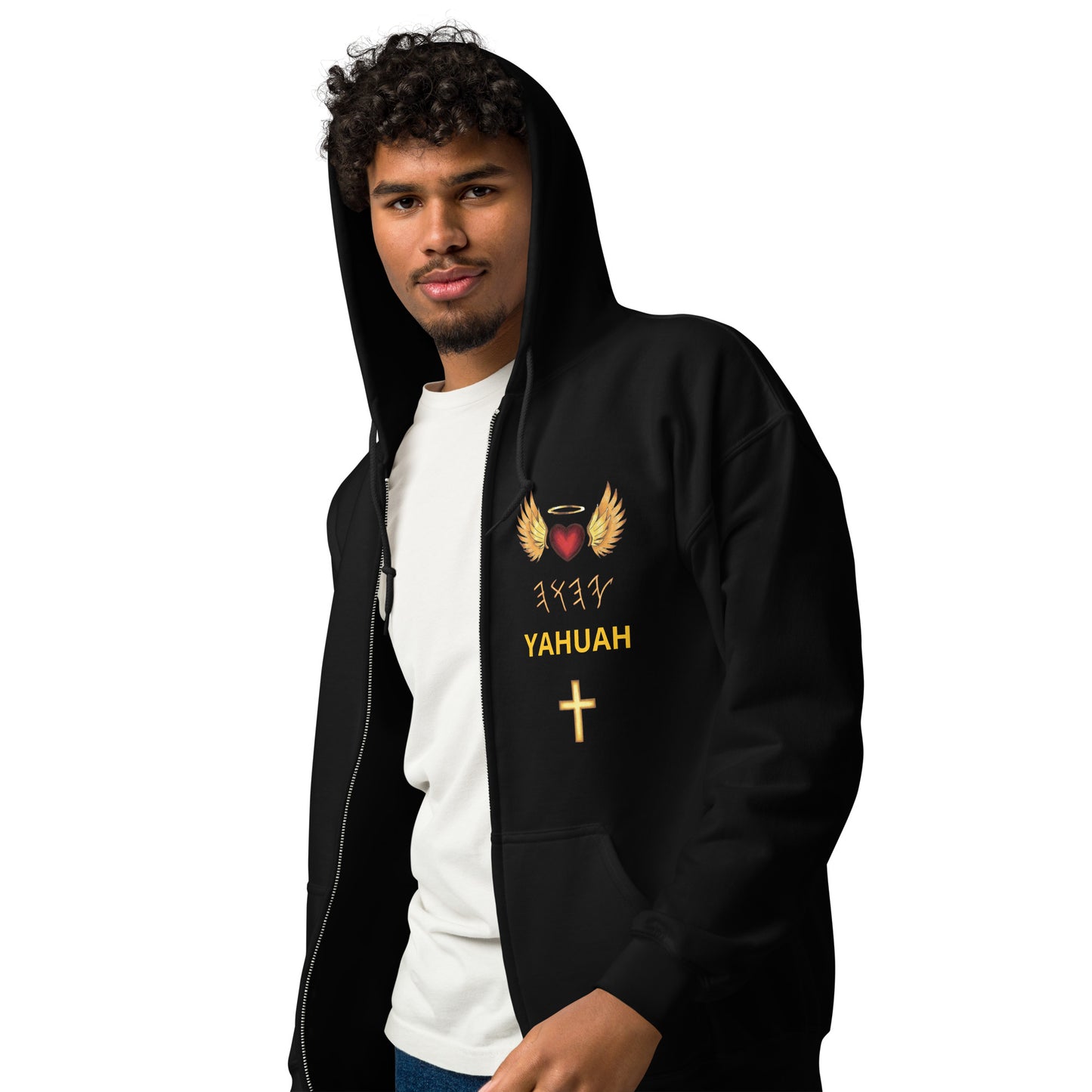 YAHUAH’s Temple J Unisex heavy blend zip hoodie