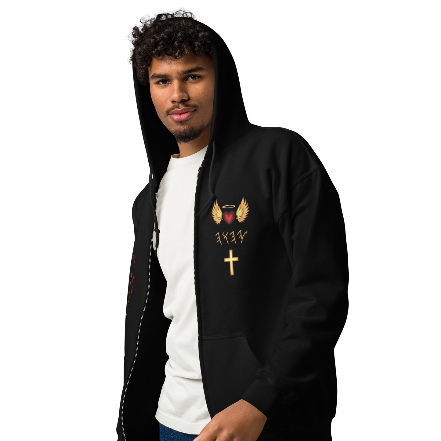YAHUAH’s Temple J Unisex heavy blend zip hoodie