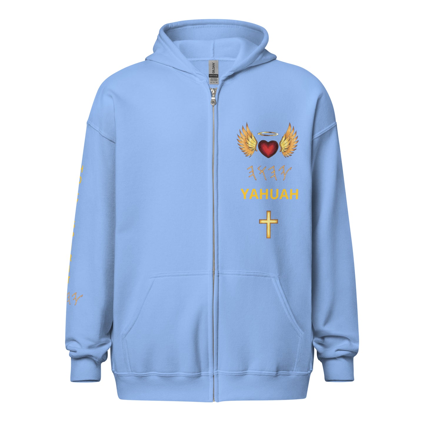 YAHUAH’s Temple J Unisex heavy blend zip hoodie