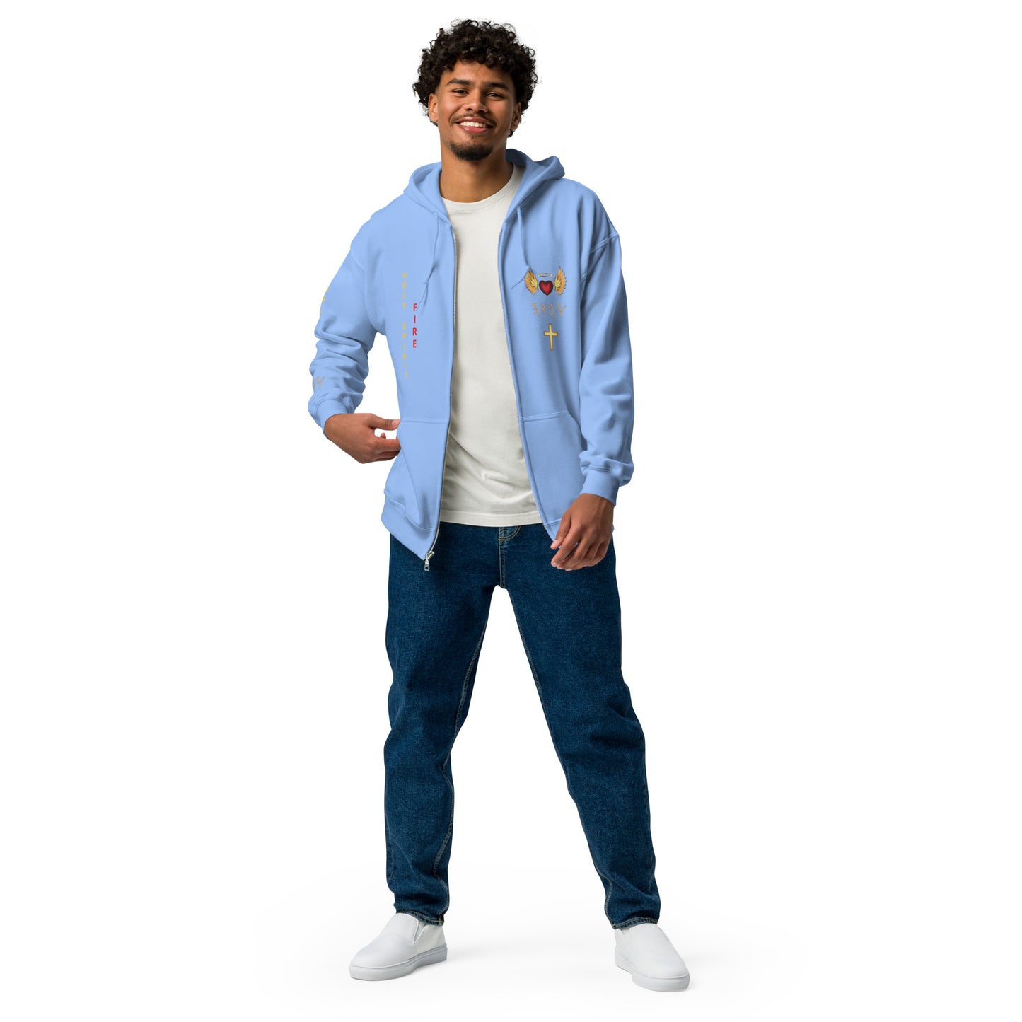 YAHUAH’s Temple J Unisex heavy blend zip hoodie