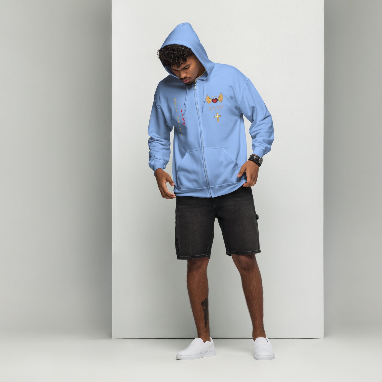 YAHUAH’s Temple J Unisex heavy blend zip hoodie