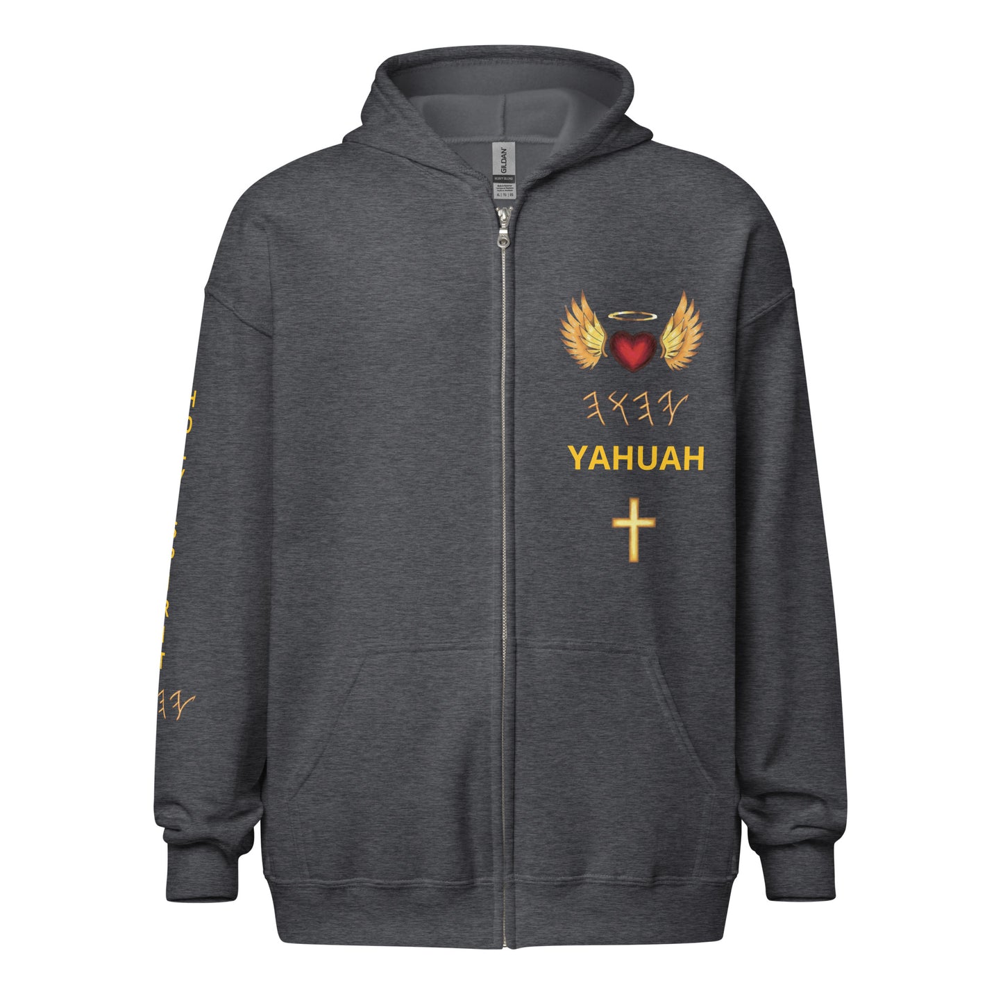 YAHUAH’s Temple J Unisex heavy blend zip hoodie