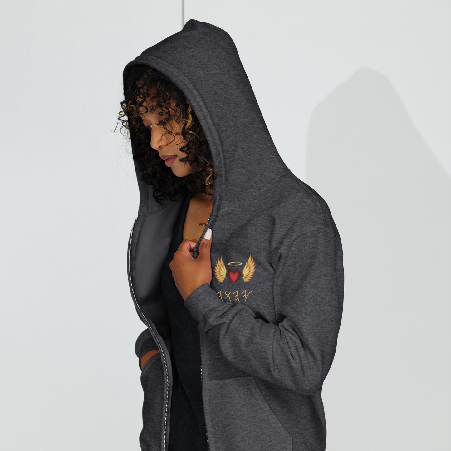 YAHUAH’s Temple J Unisex heavy blend zip hoodie