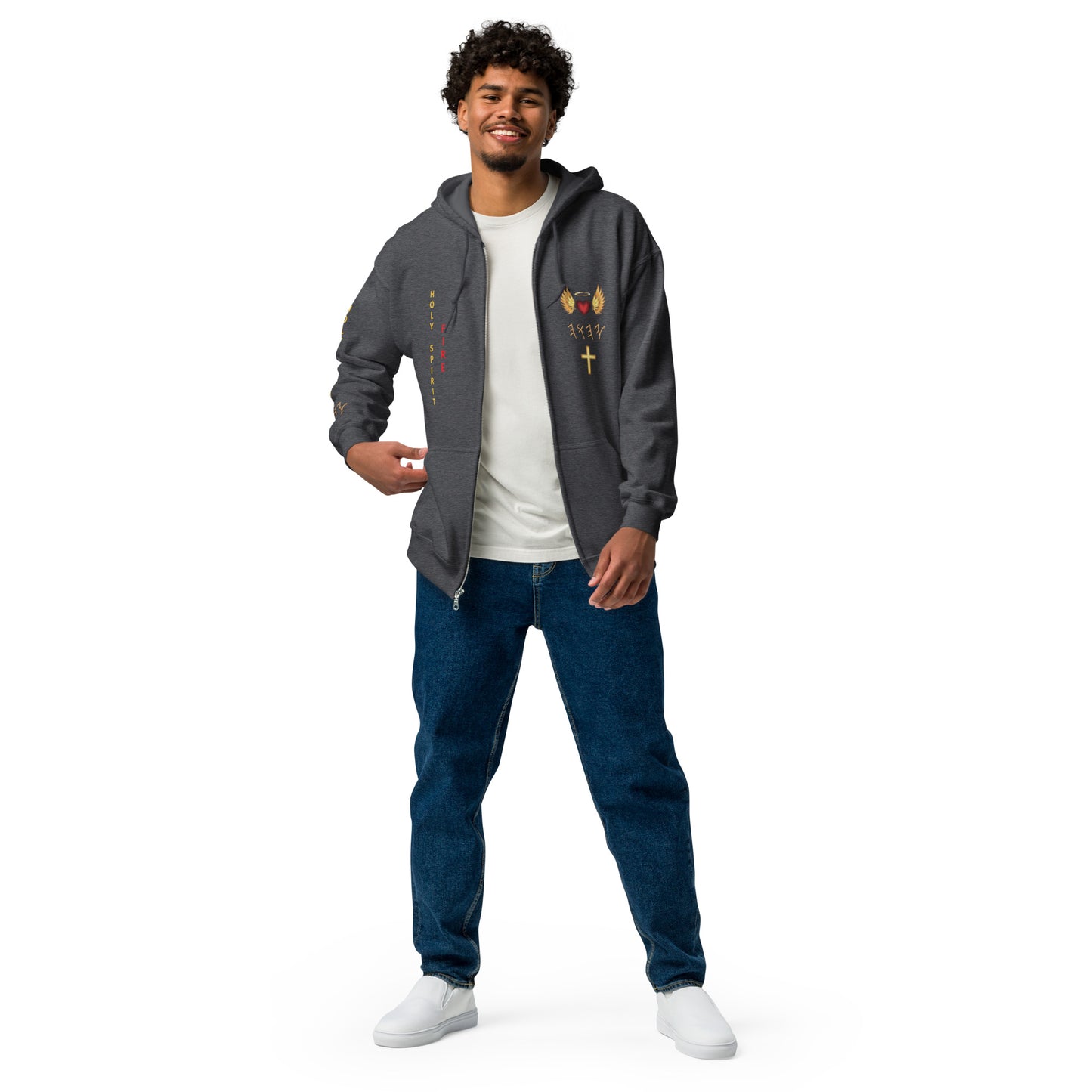 YAHUAH’s Temple J Unisex heavy blend zip hoodie