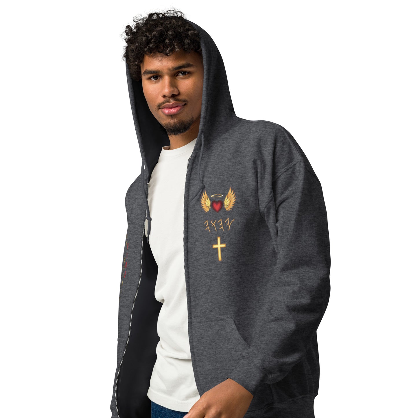 YAHUAH’s Temple J Unisex heavy blend zip hoodie