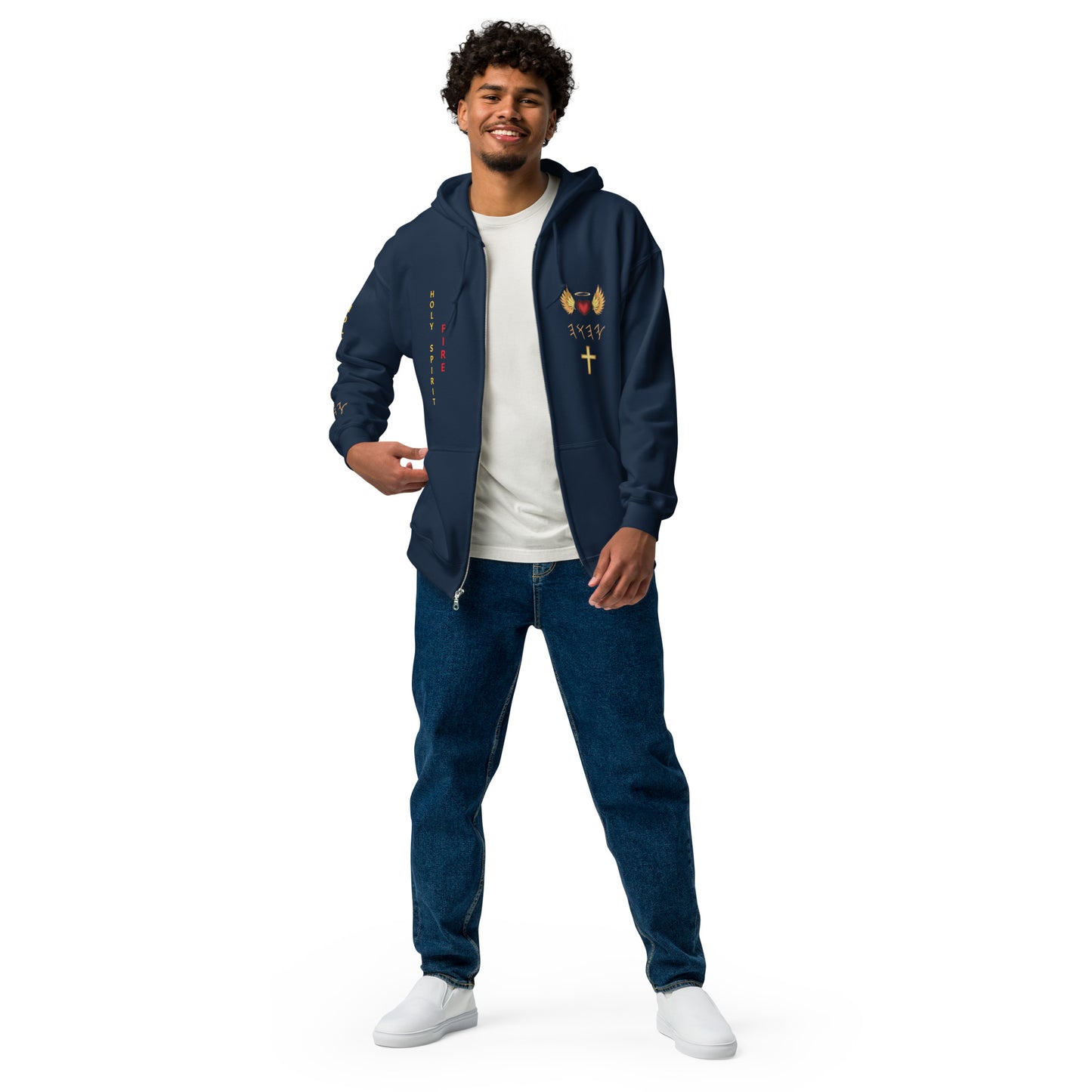 YAHUAH’s Temple J Unisex heavy blend zip hoodie