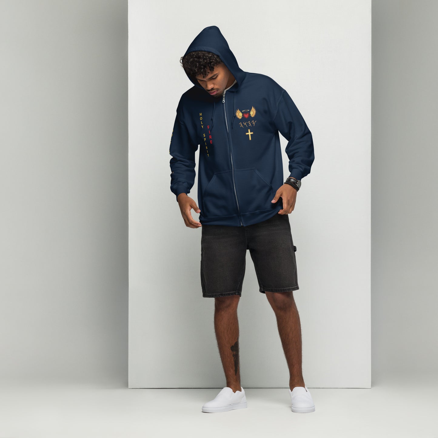 YAHUAH’s Temple J Unisex heavy blend zip hoodie