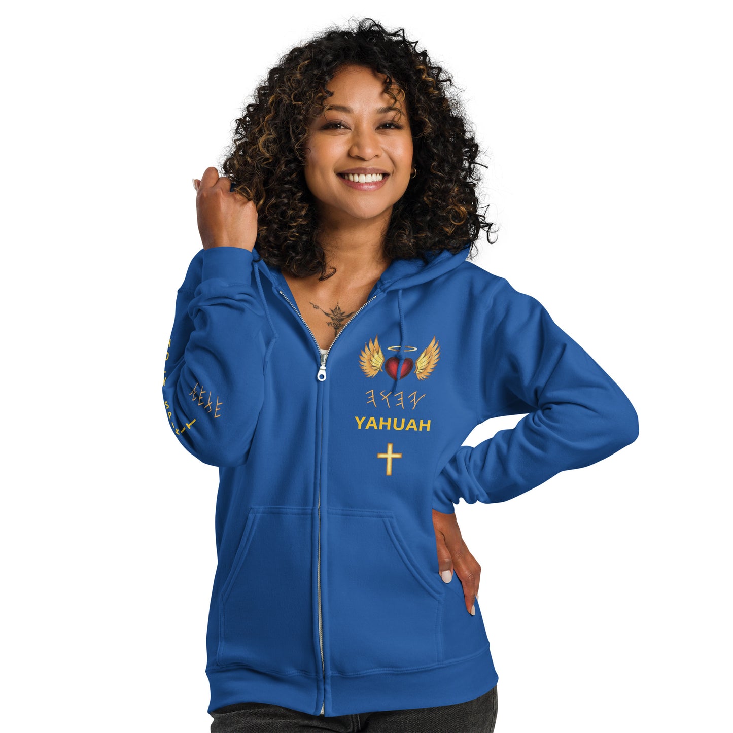 YAHUAH’s Temple J Unisex heavy blend zip hoodie