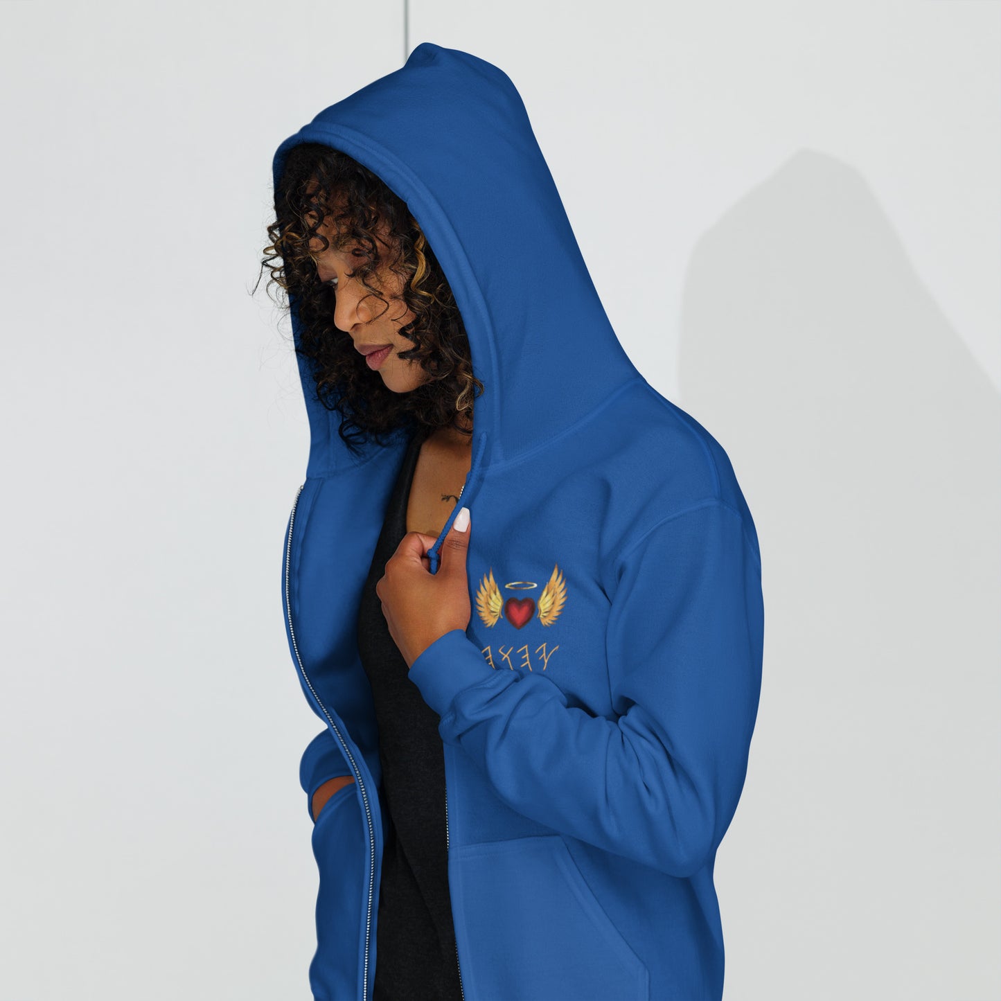 YAHUAH’s Temple J Unisex heavy blend zip hoodie