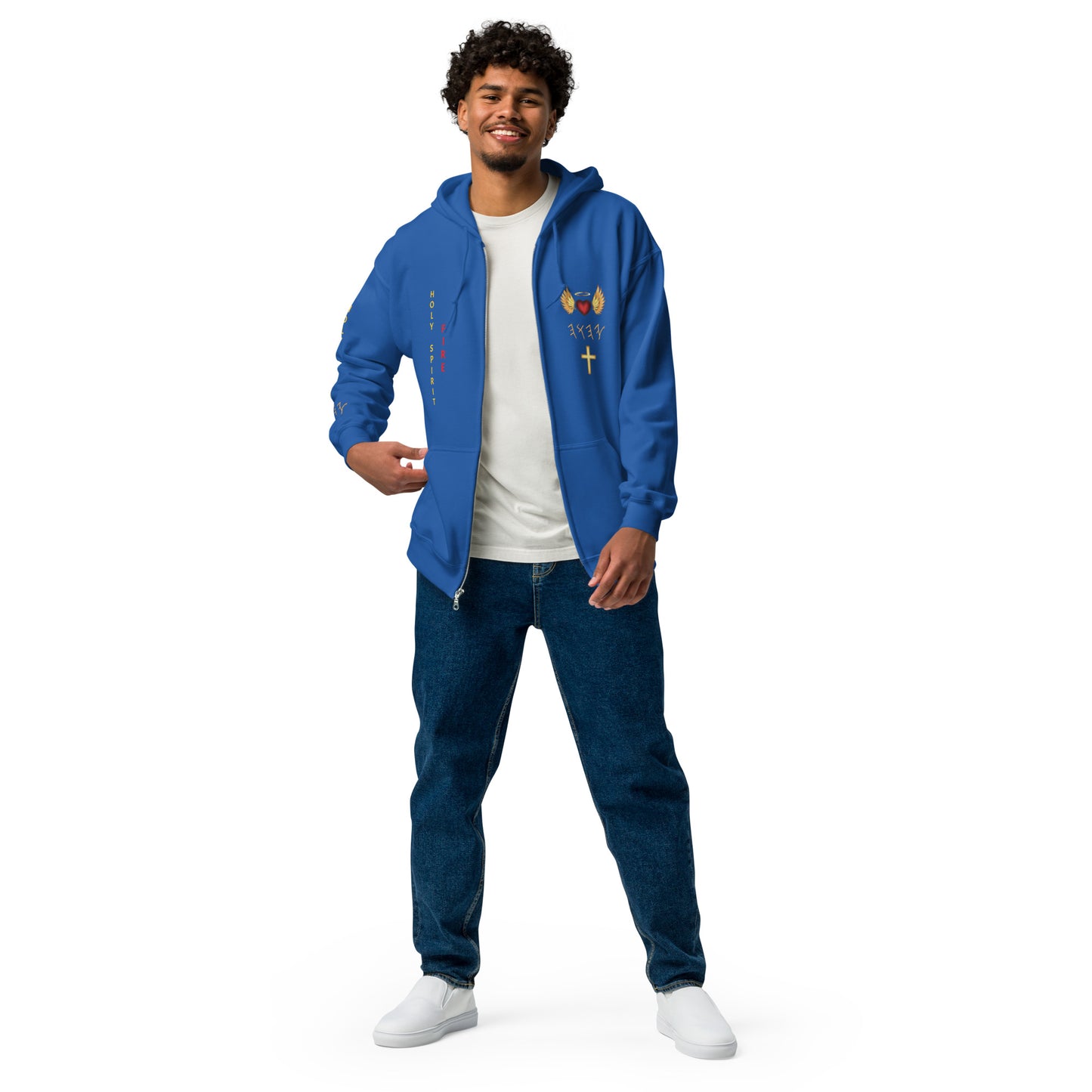 YAHUAH’s Temple J Unisex heavy blend zip hoodie