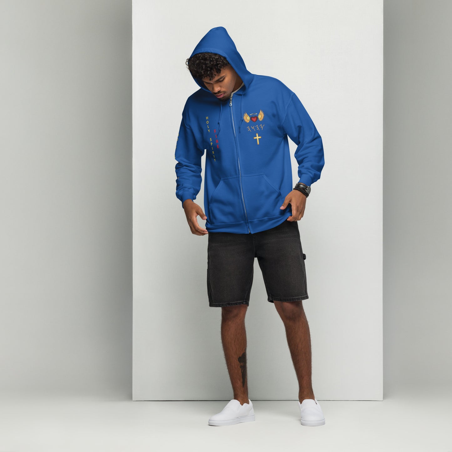 YAHUAH’s Temple J Unisex heavy blend zip hoodie
