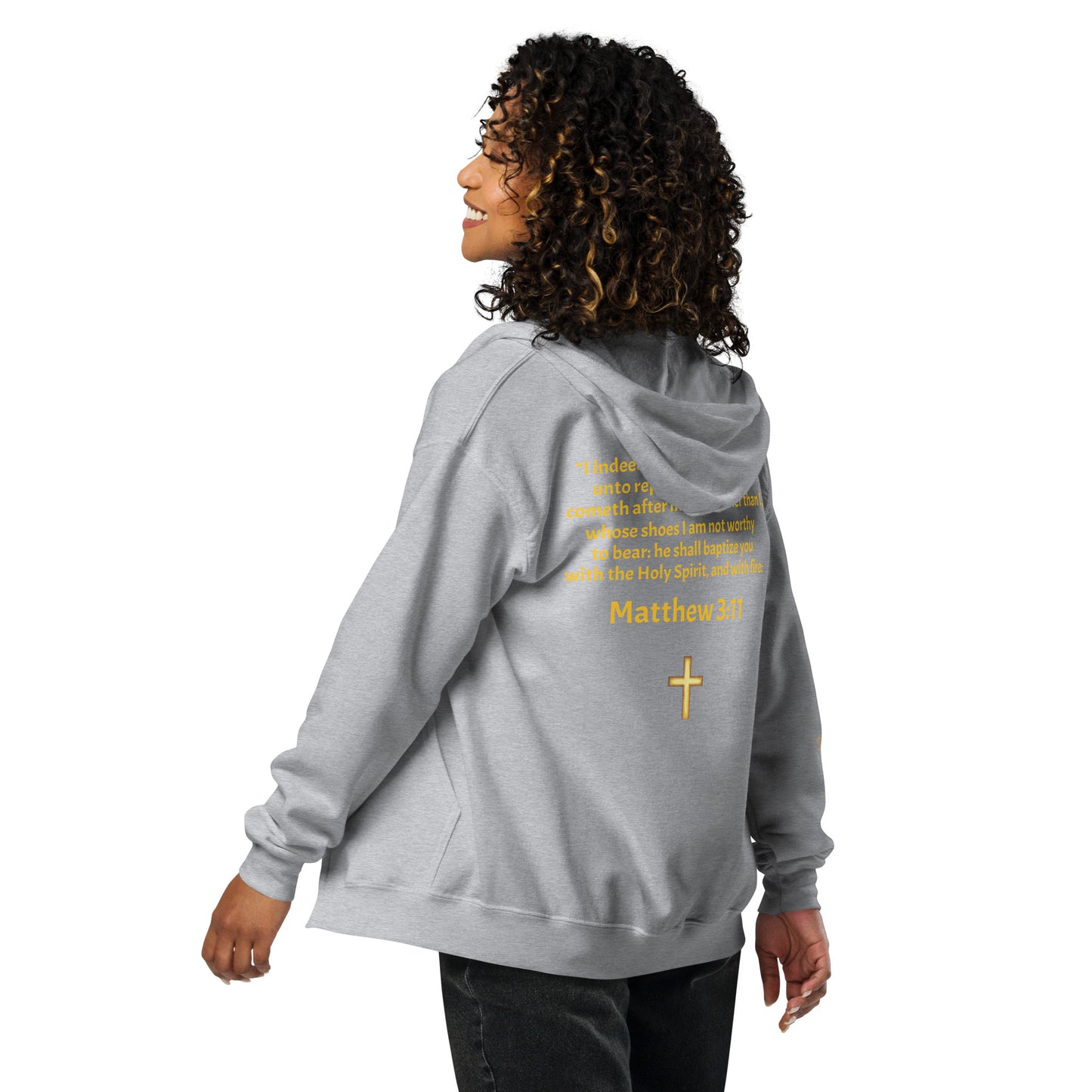 YAHUAH’s Temple J Unisex heavy blend zip hoodie