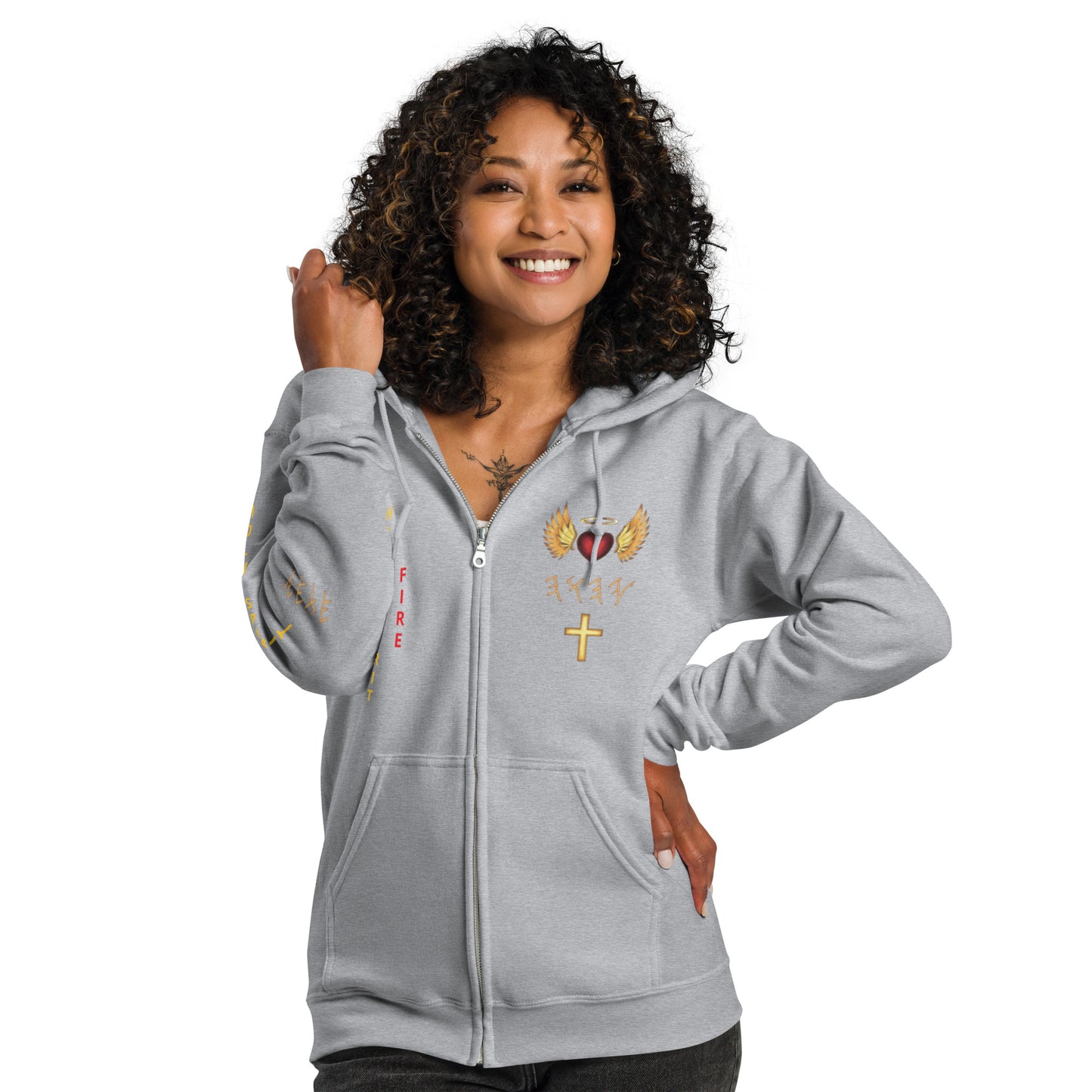 YAHUAH’s Temple J Unisex heavy blend zip hoodie
