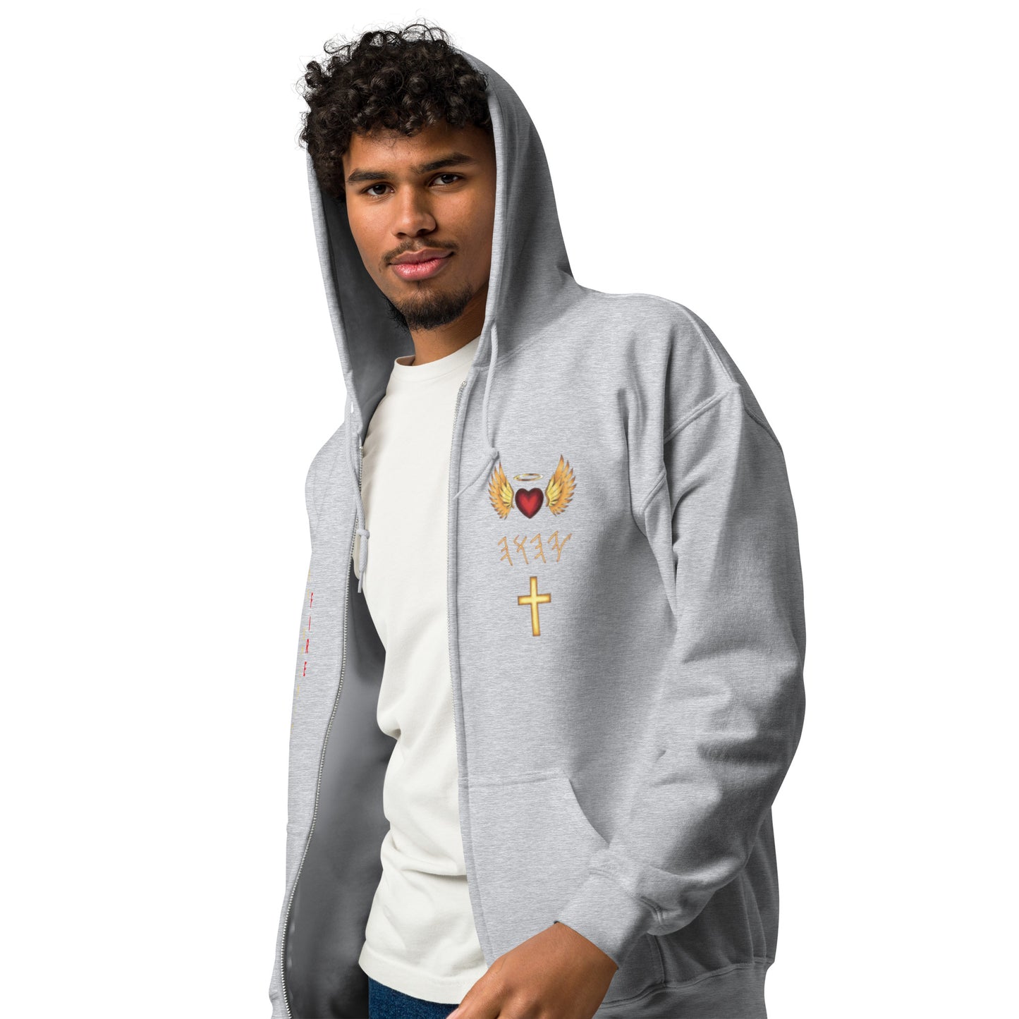 YAHUAH’s Temple J Unisex heavy blend zip hoodie