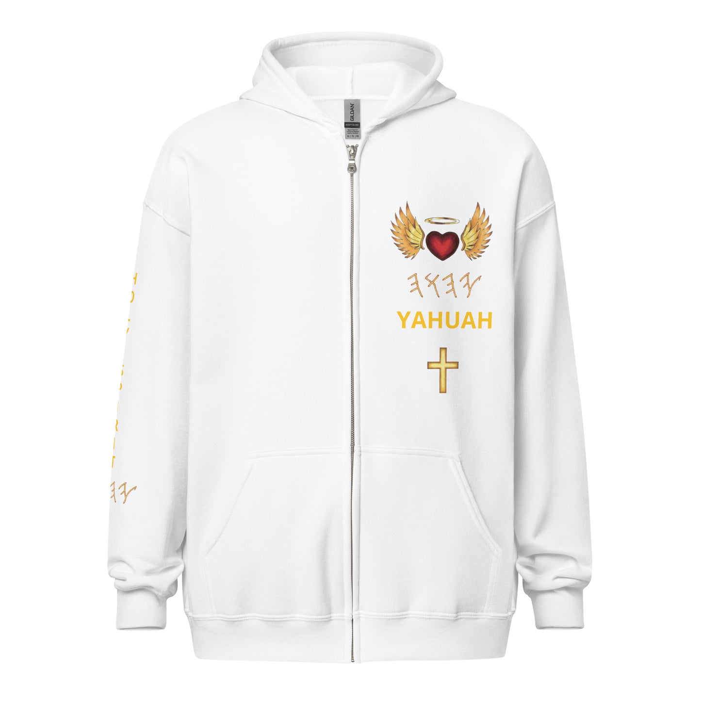 YAHUAH’s Temple J Unisex heavy blend zip hoodie