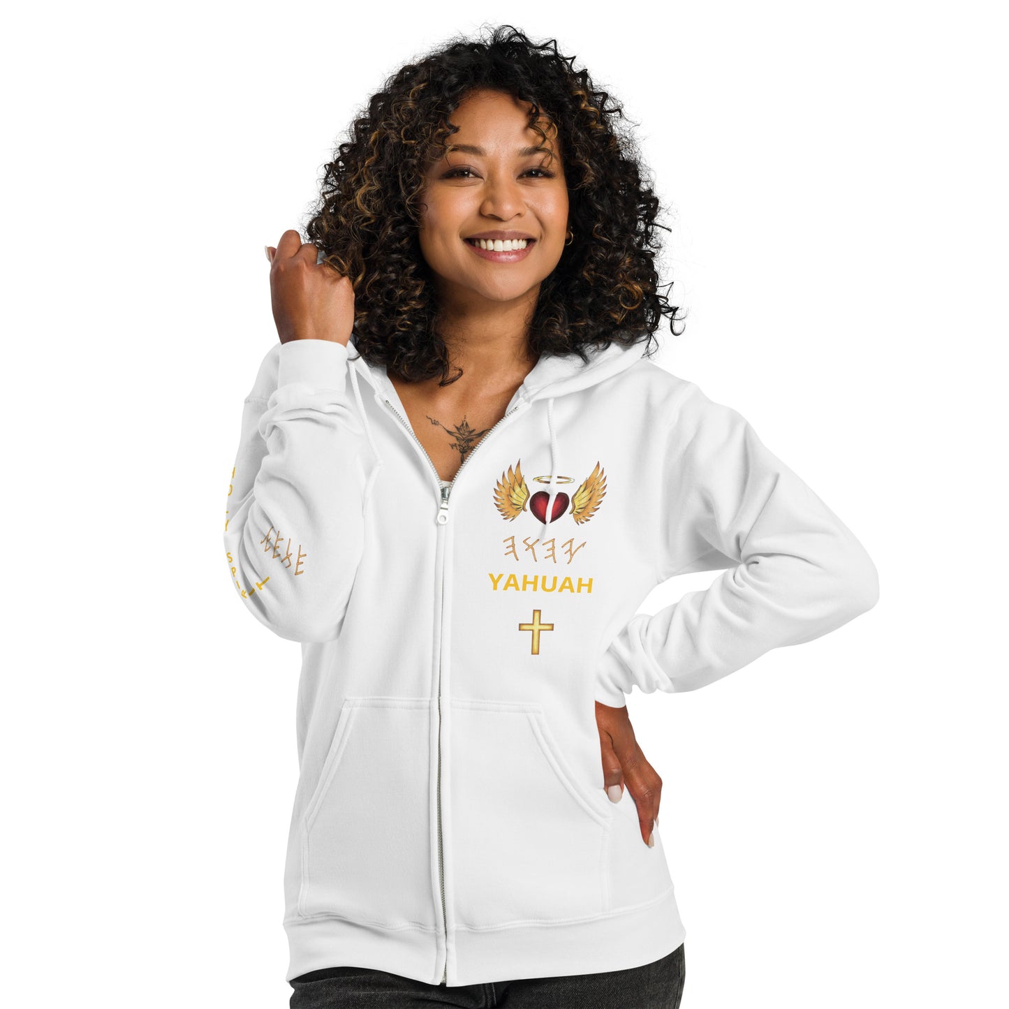 YAHUAH’s Temple J Unisex heavy blend zip hoodie