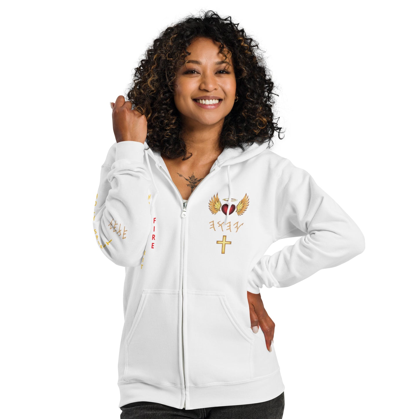 YAHUAH’s Temple J Unisex heavy blend zip hoodie
