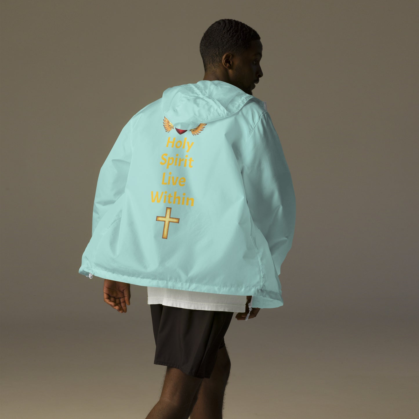 YAHUAH’s Temple J Unisex lightweight zip up windbreaker