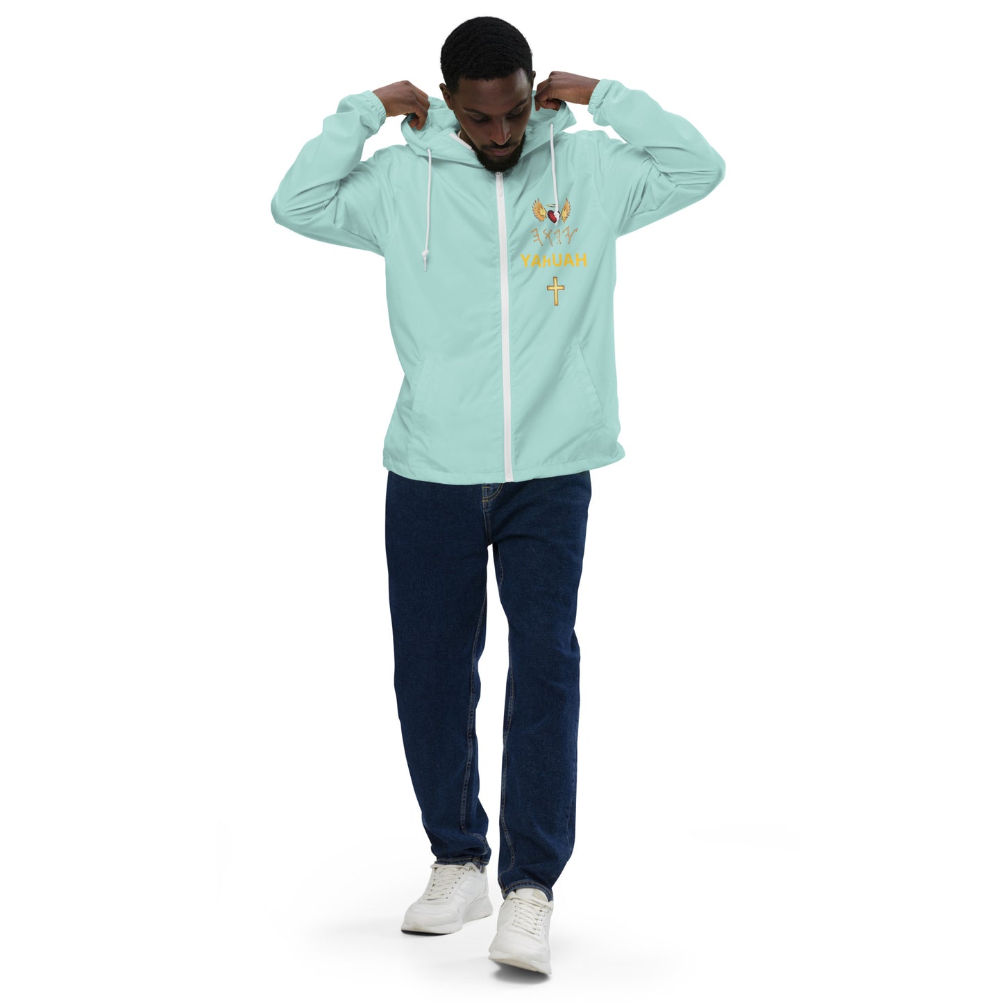 YAHUAH’s Temple J Unisex lightweight zip up windbreaker
