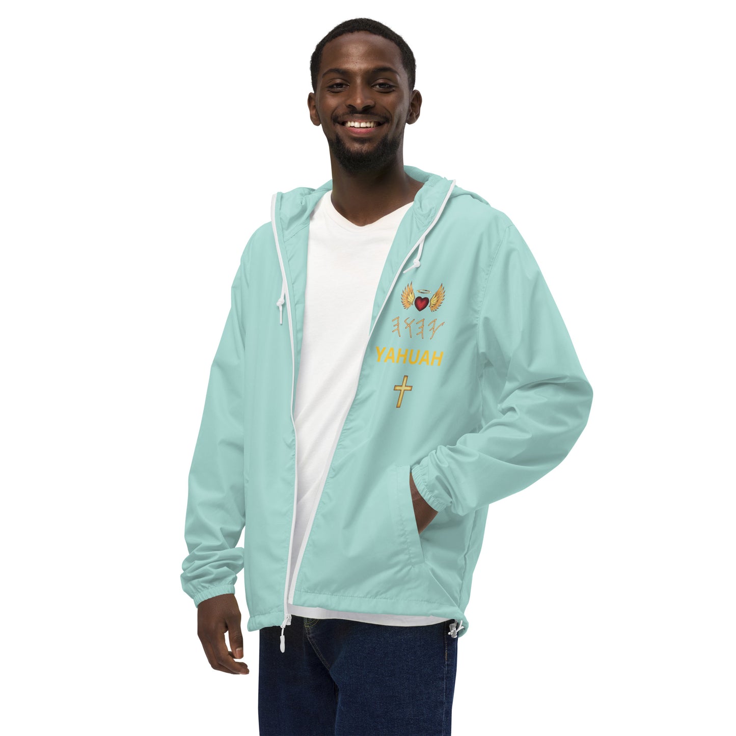 YAHUAH’s Temple J Unisex lightweight zip up windbreaker