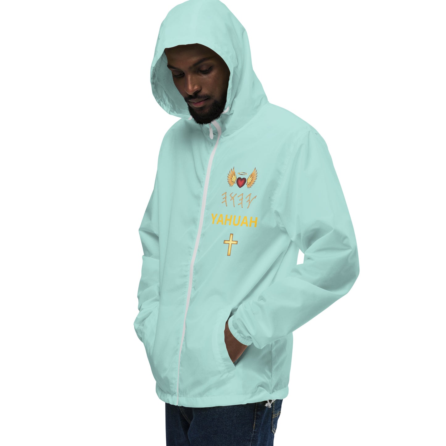 YAHUAH’s Temple J Unisex lightweight zip up windbreaker