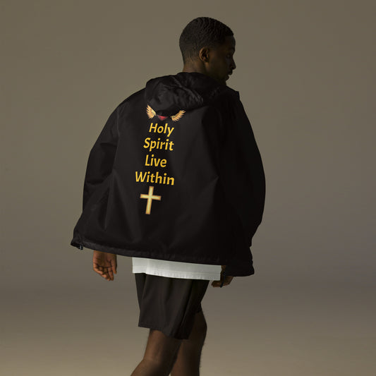 YAHUAH’s Temple J Unisex lightweight zip up windbreaker