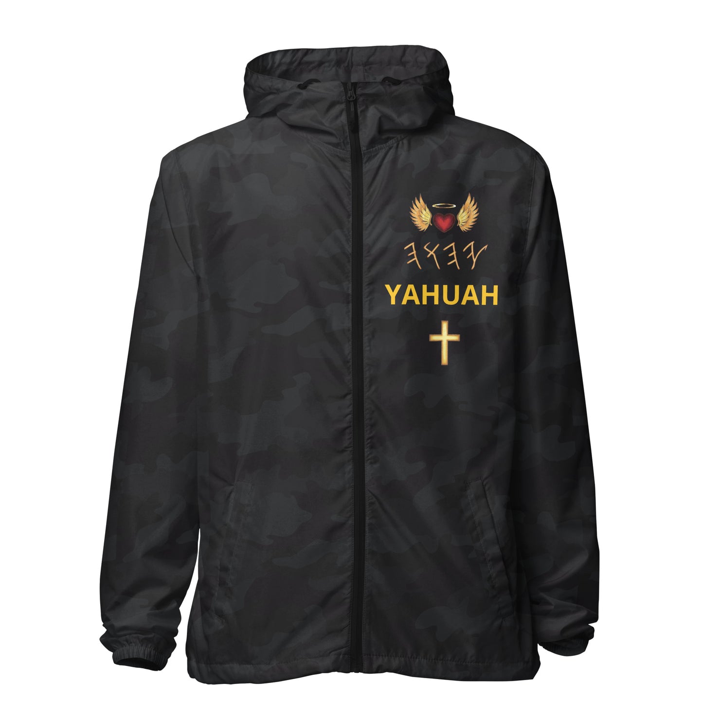 YAHUAH’s Temple J Unisex lightweight zip up windbreaker