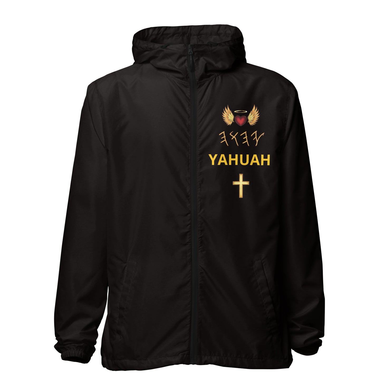 YAHUAH’s Temple J Unisex lightweight zip up windbreaker
