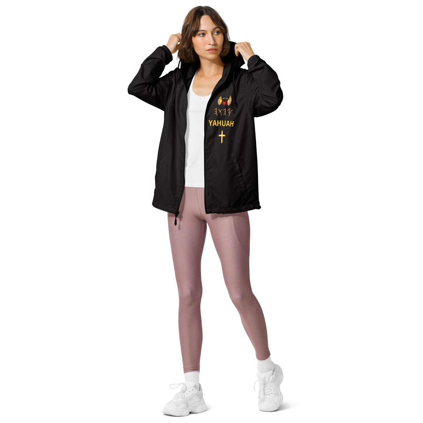 YAHUAH’s Temple J Unisex lightweight zip up windbreaker