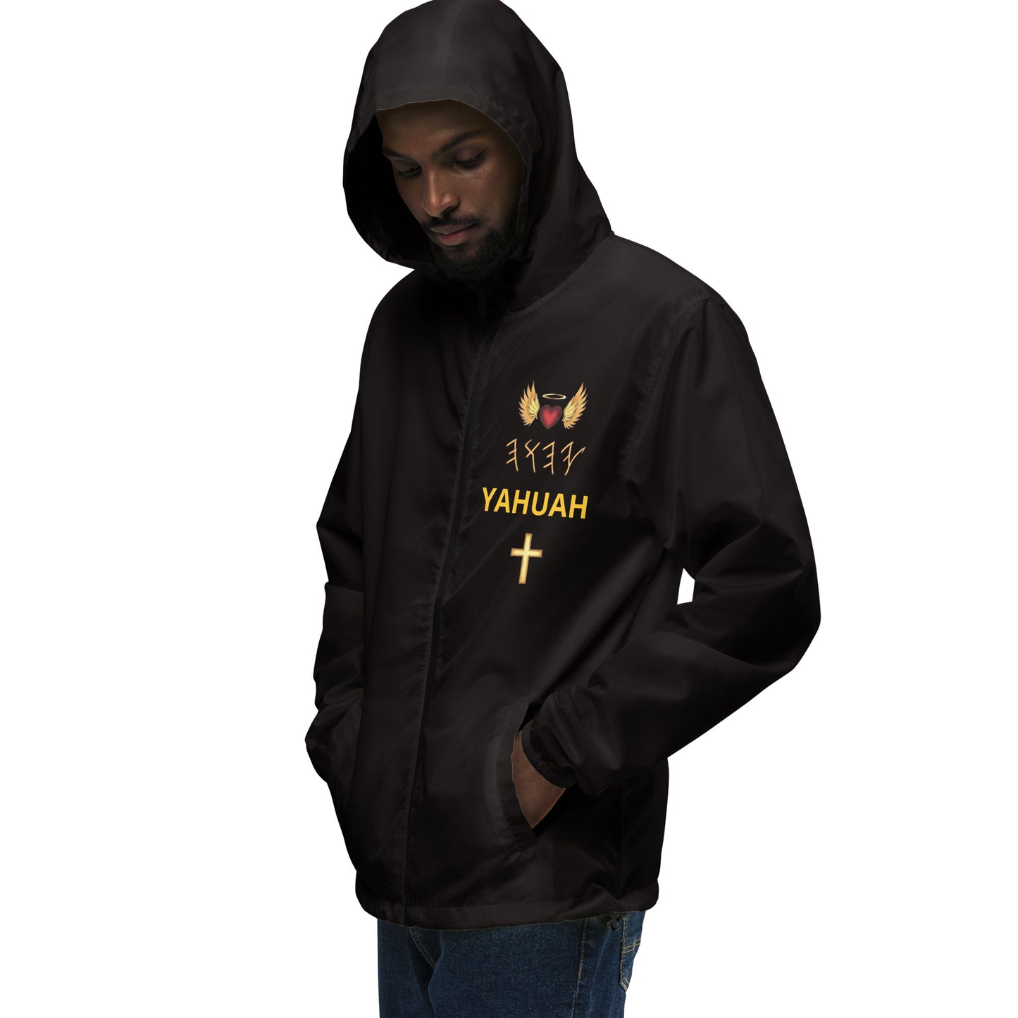 YAHUAH’s Temple J Unisex lightweight zip up windbreaker