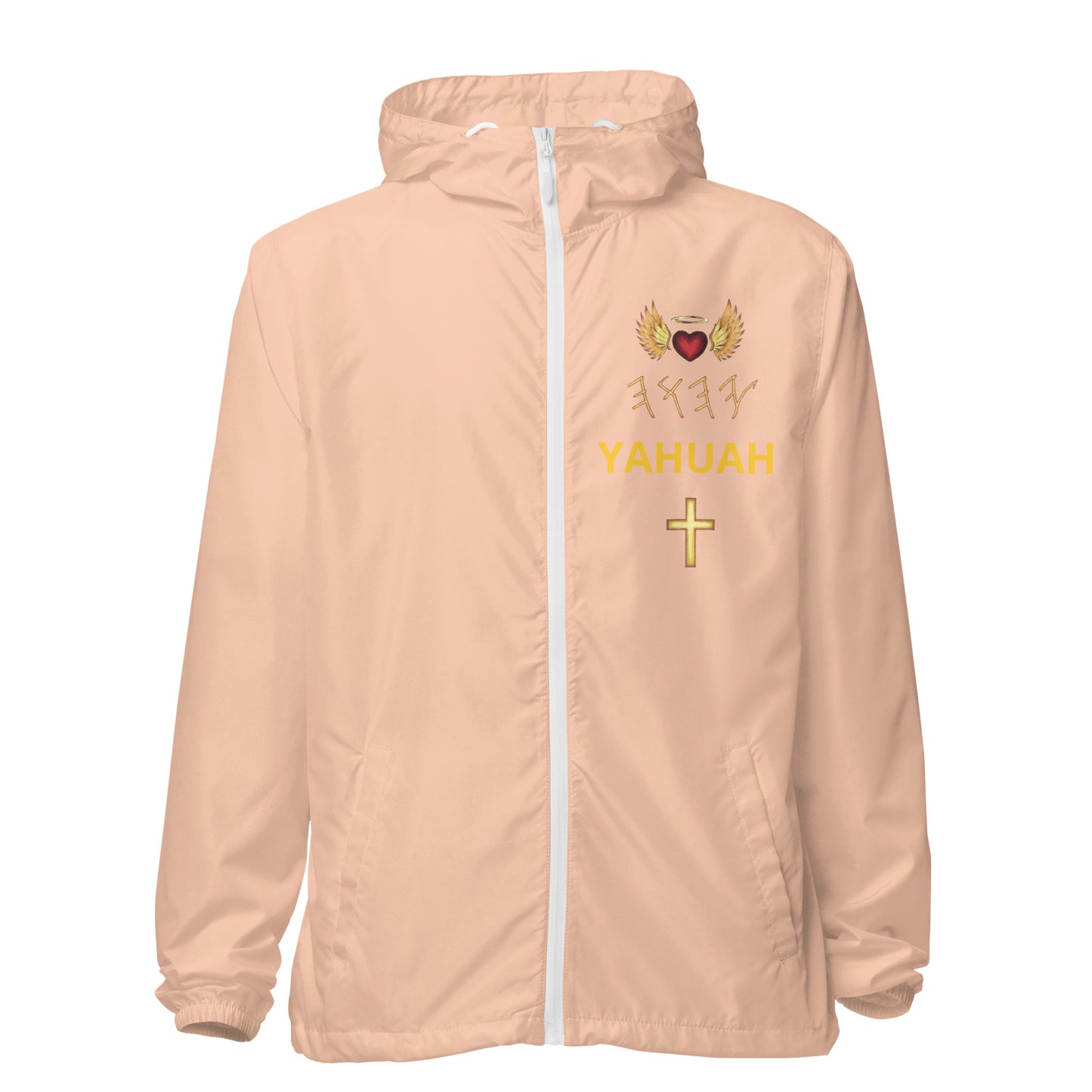 YAHUAH’s Temple J Unisex lightweight zip up windbreaker