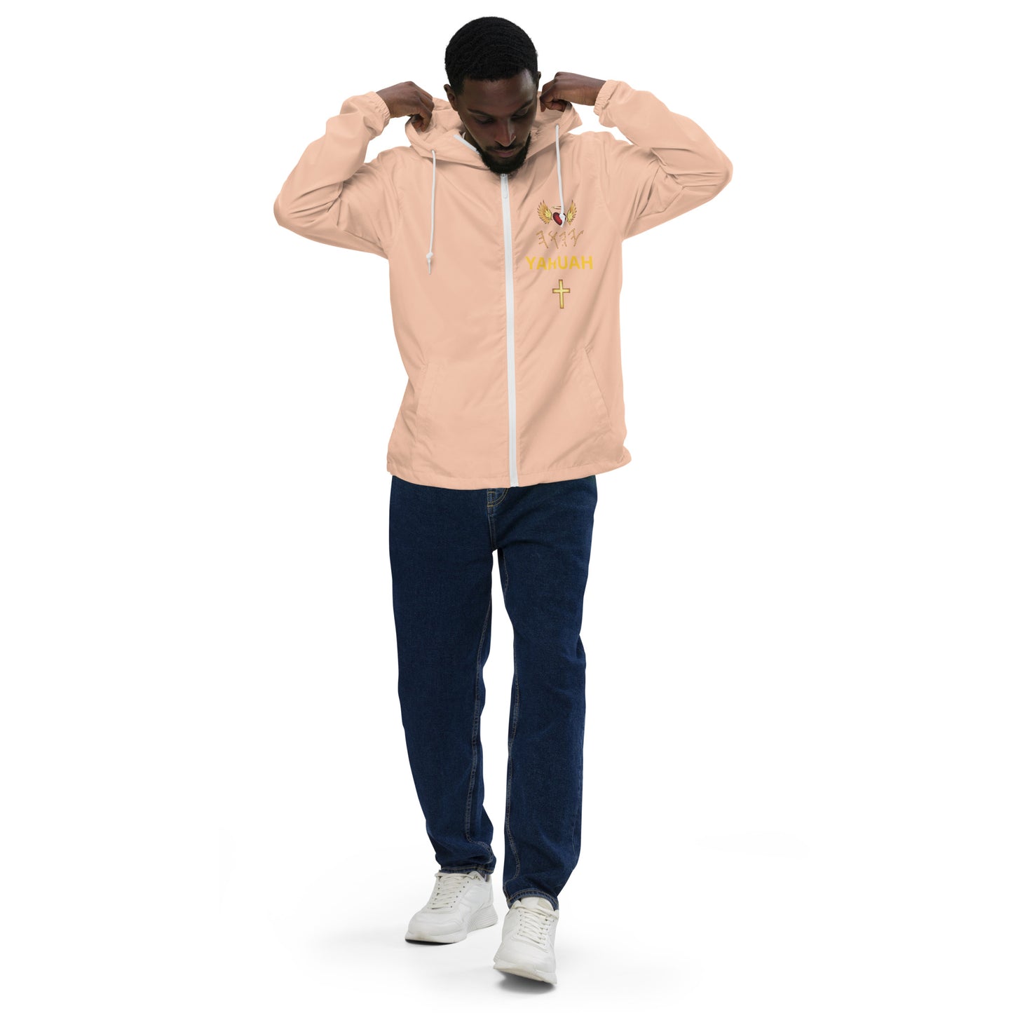 YAHUAH’s Temple J Unisex lightweight zip up windbreaker
