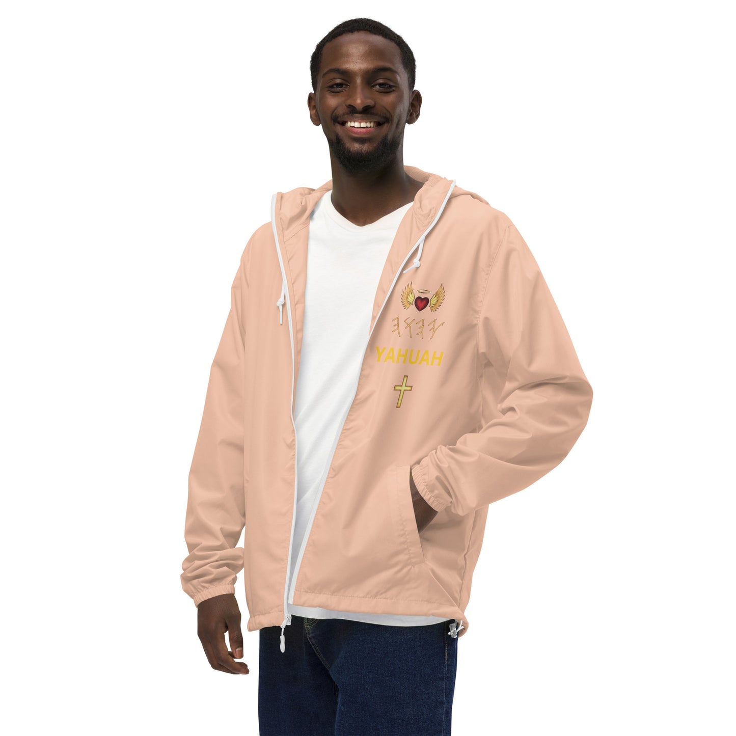 YAHUAH’s Temple J Unisex lightweight zip up windbreaker