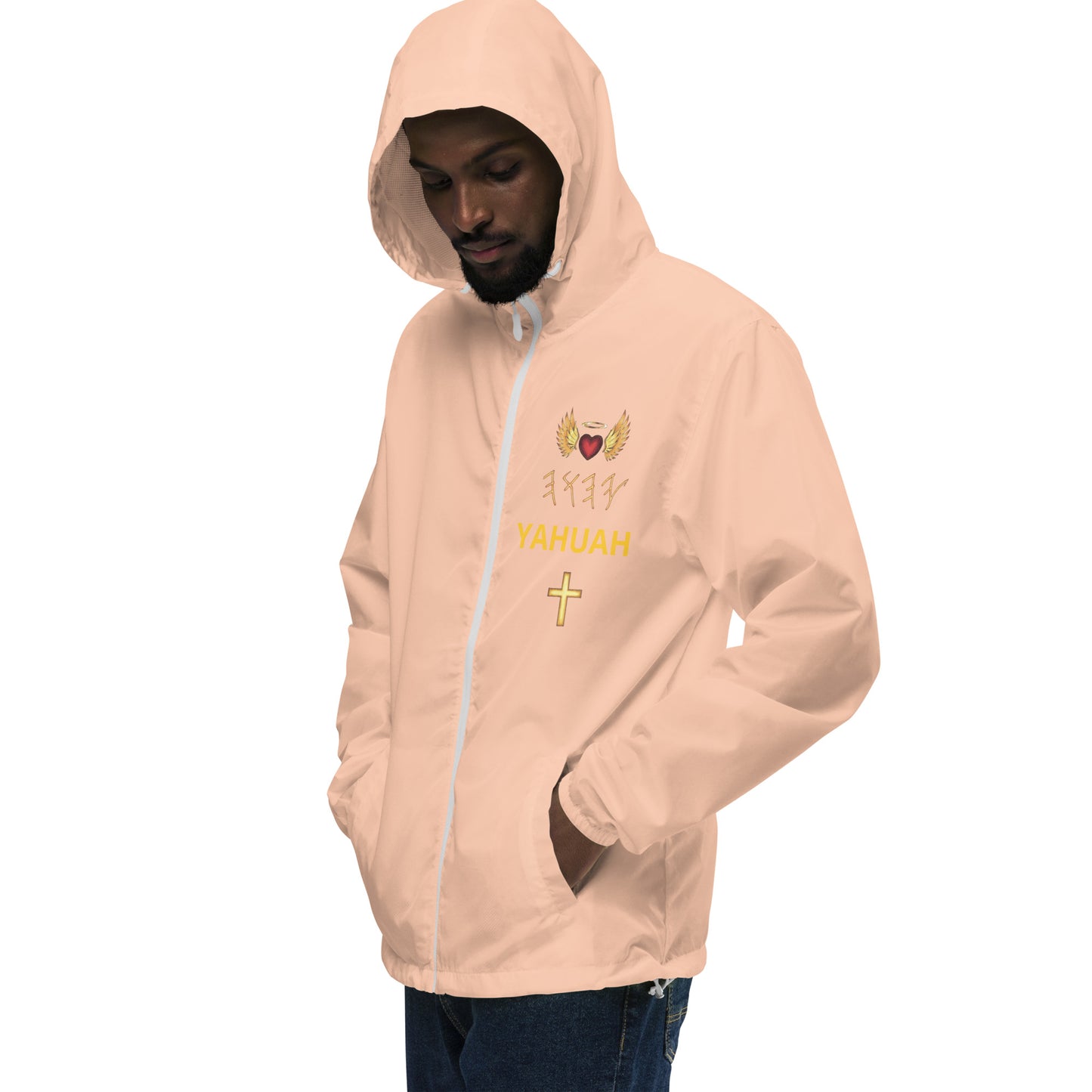 YAHUAH’s Temple J Unisex lightweight zip up windbreaker