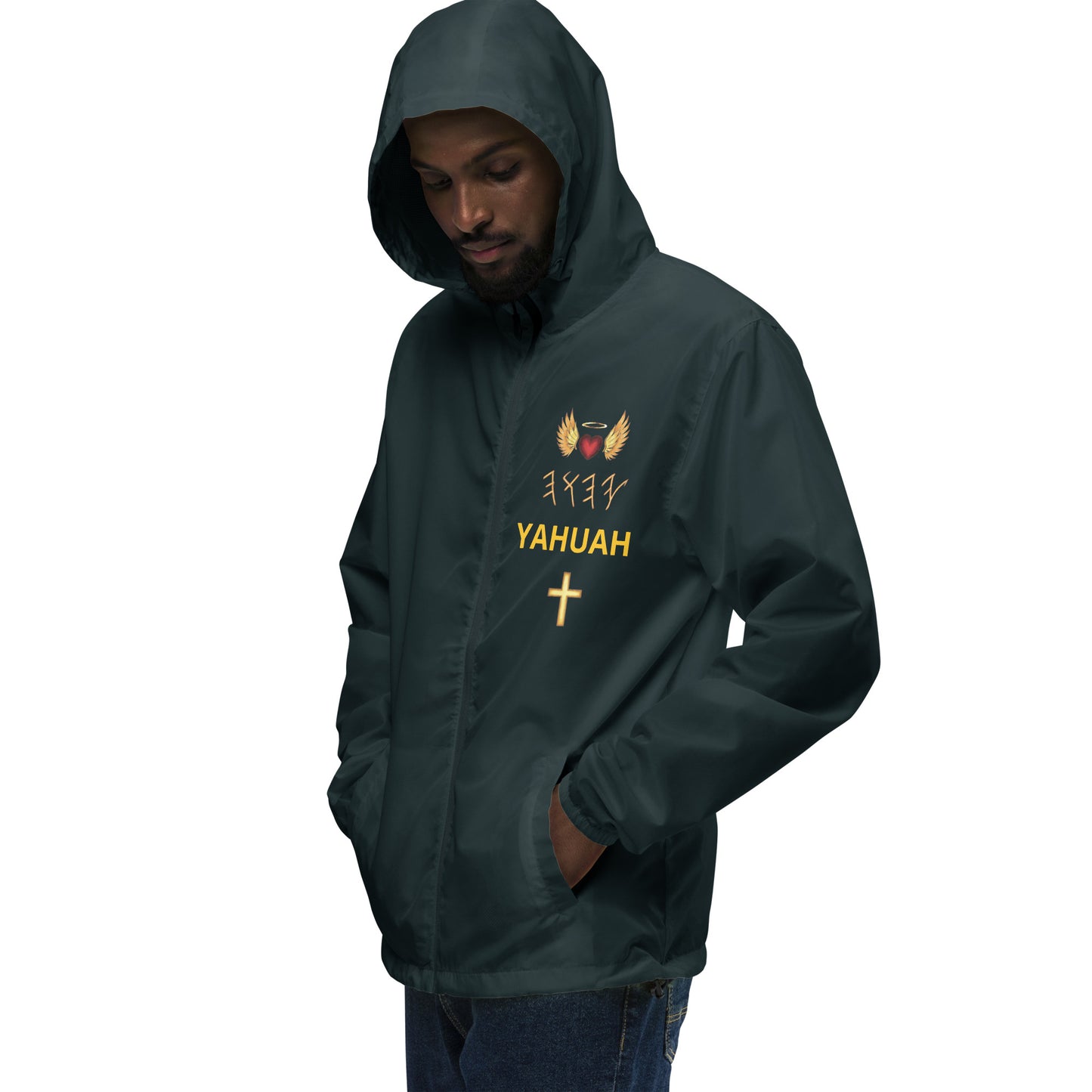 YAHUAH’s Temple J Unisex lightweight zip up windbreaker
