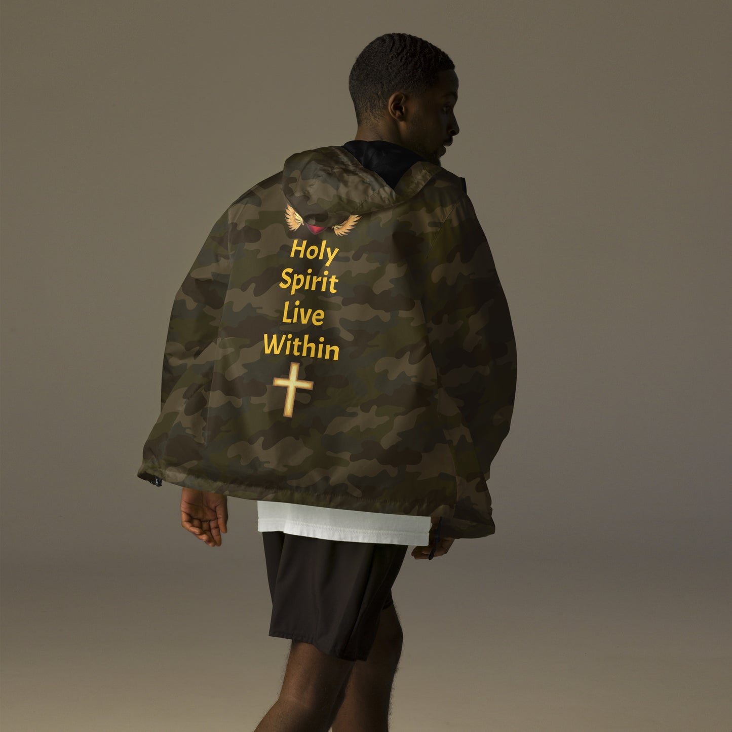 YAHUAH’s Temple J Unisex lightweight zip up windbreaker