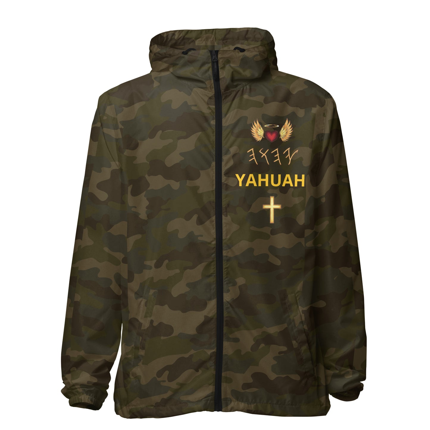 YAHUAH’s Temple J Unisex lightweight zip up windbreaker